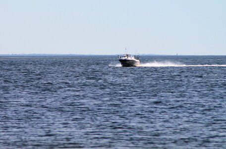 Water sailing action photo