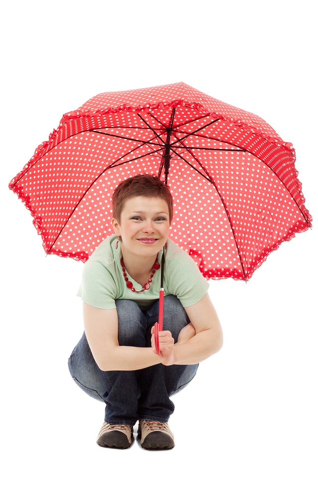 Cheerful fashion female