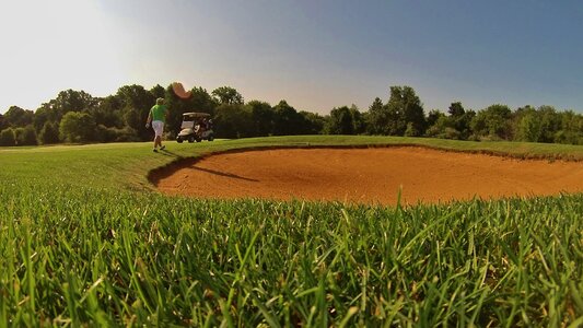 Green bunker fairway photo