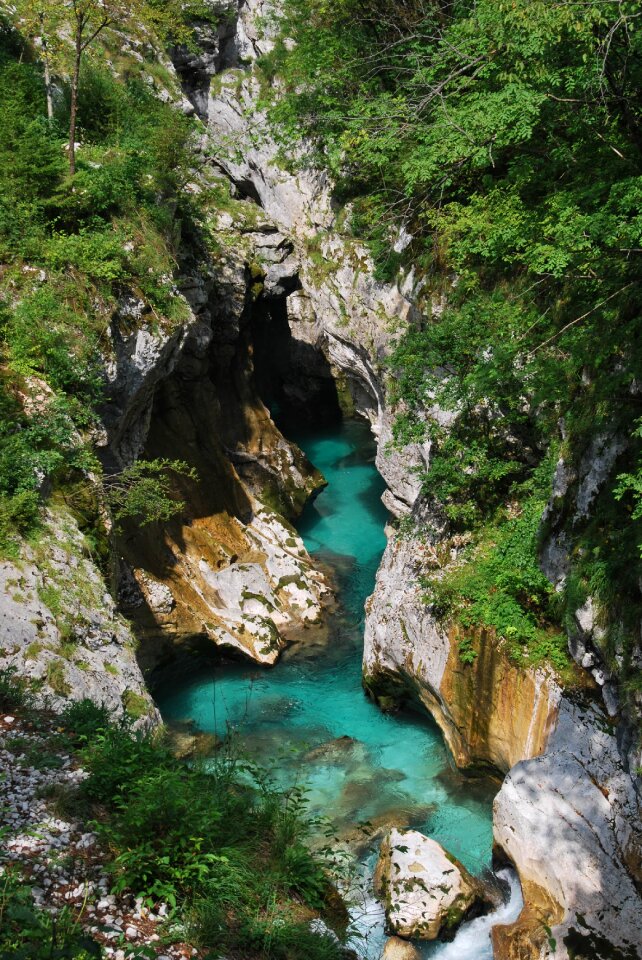 High mountains water stones