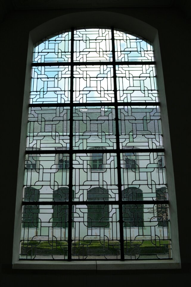 Architecture stained glass window building photo