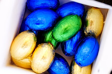 Chocolate easter colorful