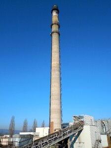 Pollution factory factory chimney photo