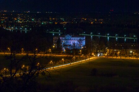 Castle leoboldskron night mönchberg