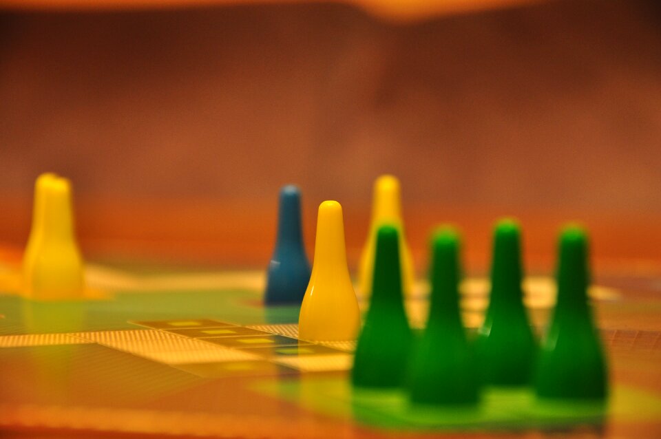 Game board game pawns