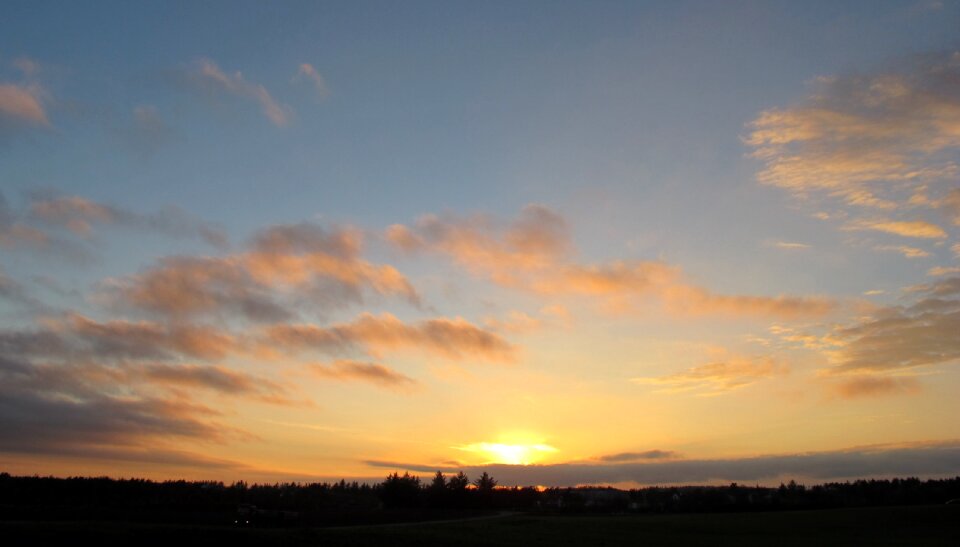 Sunset landscape sky photo