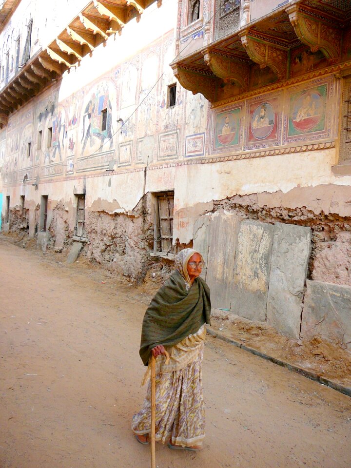 Old house old woman decay