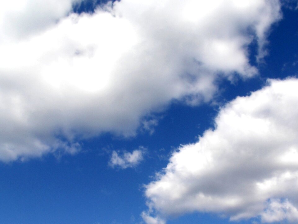 Mood blue clouds form