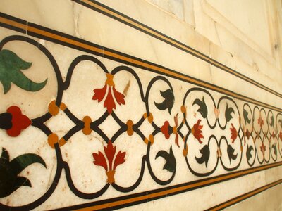 Taj mahal flowers india