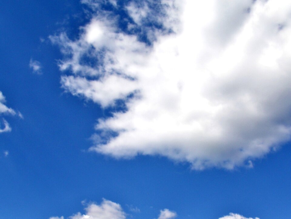 Mood blue clouds form