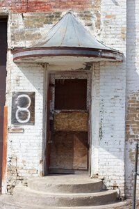 Building entrance architecture photo