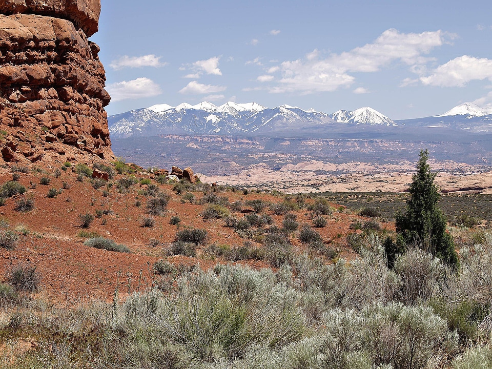 Snow caped mountains utah