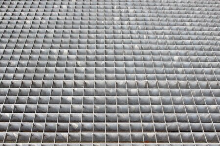 Gradually staircase steel grid photo