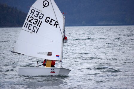 Italy sailing school boat photo