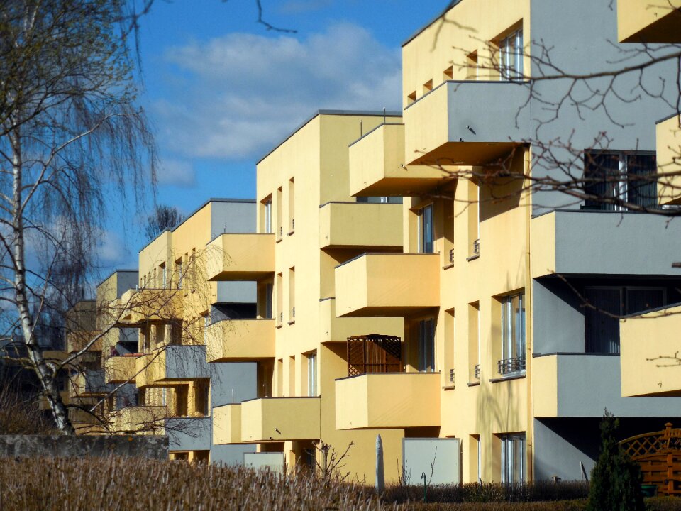 Facade apartment building photo