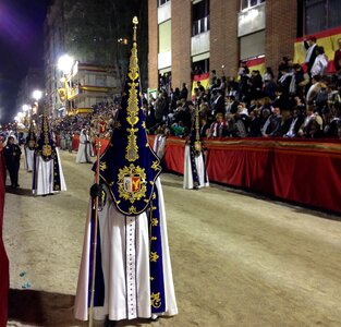 Procession holy week penitents photo