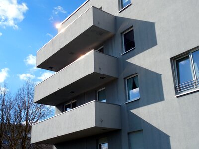 Facade apartment building photo