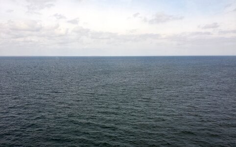 Water blue horizon photo