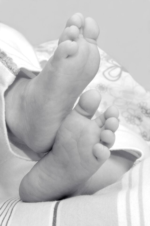 Baby feet ten baby