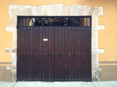 Entrance wood architectural