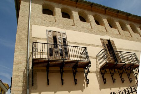 Balconies shutters andalusia photo