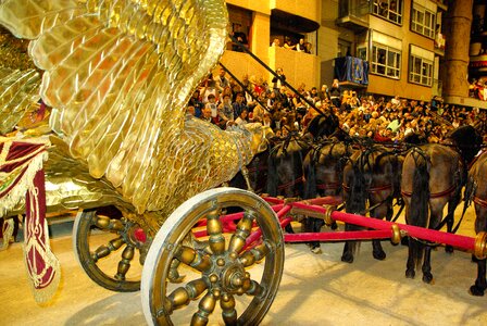Roman chariot hitch horses photo