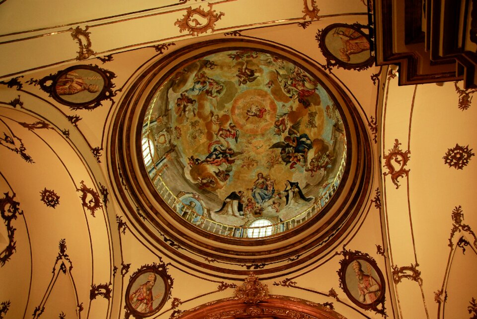 Lorca church painted ceiling