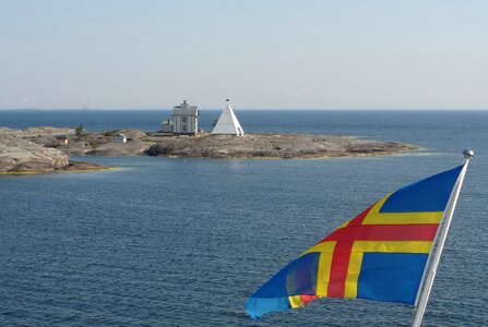 Baltic sea archipelago flag photo