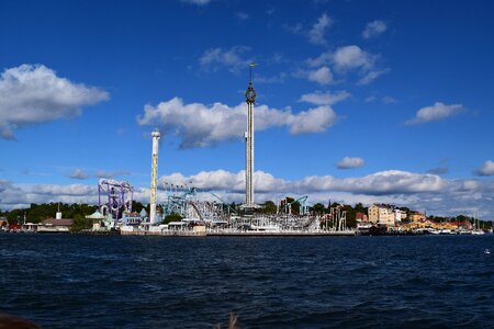 Water gröna lund sky