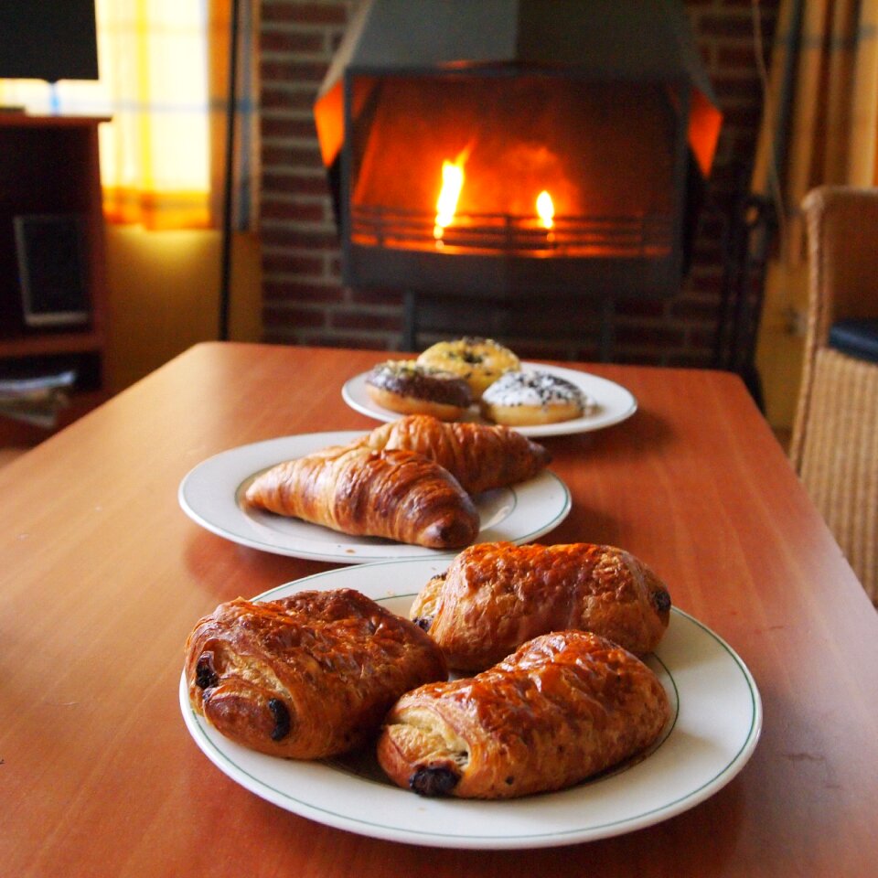 Cosy fireplace fire