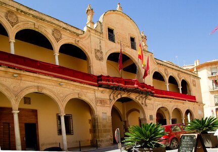 Flags architecture arcades photo