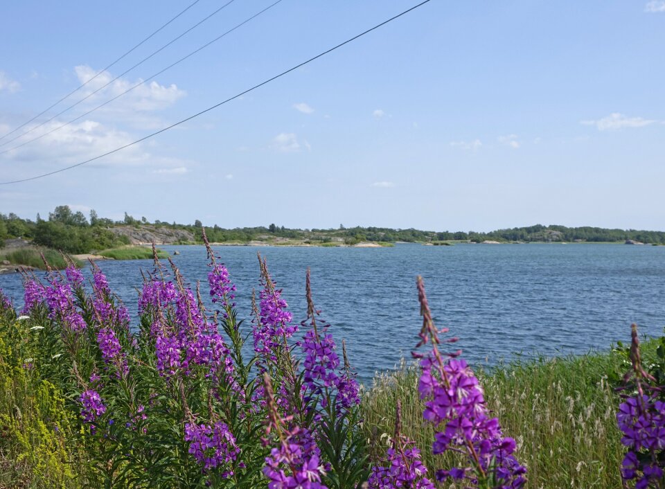 Lake landscape aland islands