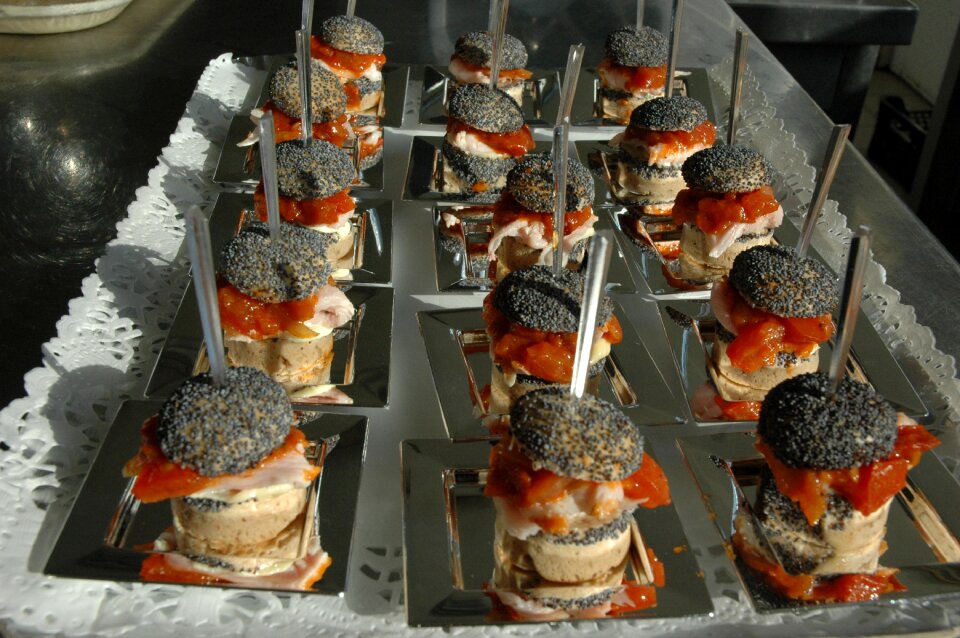 Burger catering buffet