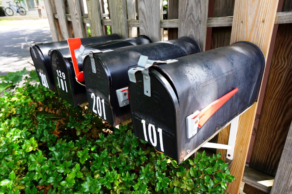Flag postal letterbox