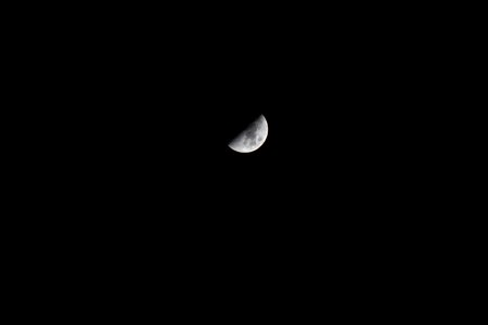Moon night in the dark photo