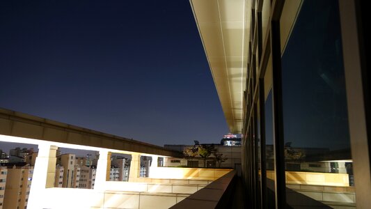 The rooftop reflections building