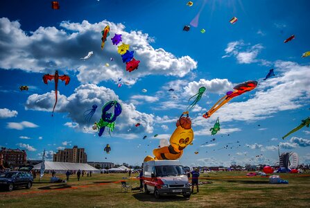 Sky clouds car