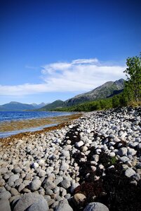 Landscape the nature of the northern norway photo