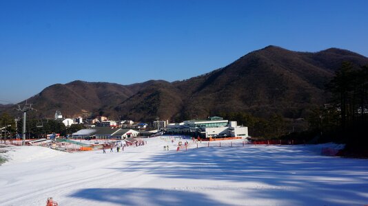 Snow winter action photo