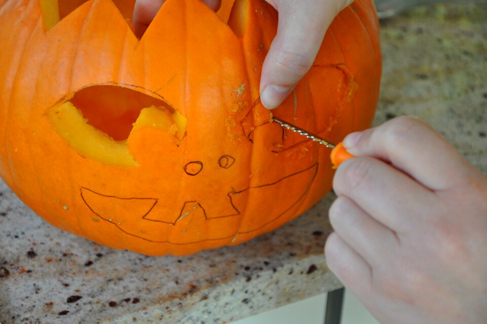 Pumpkin hollow out orange