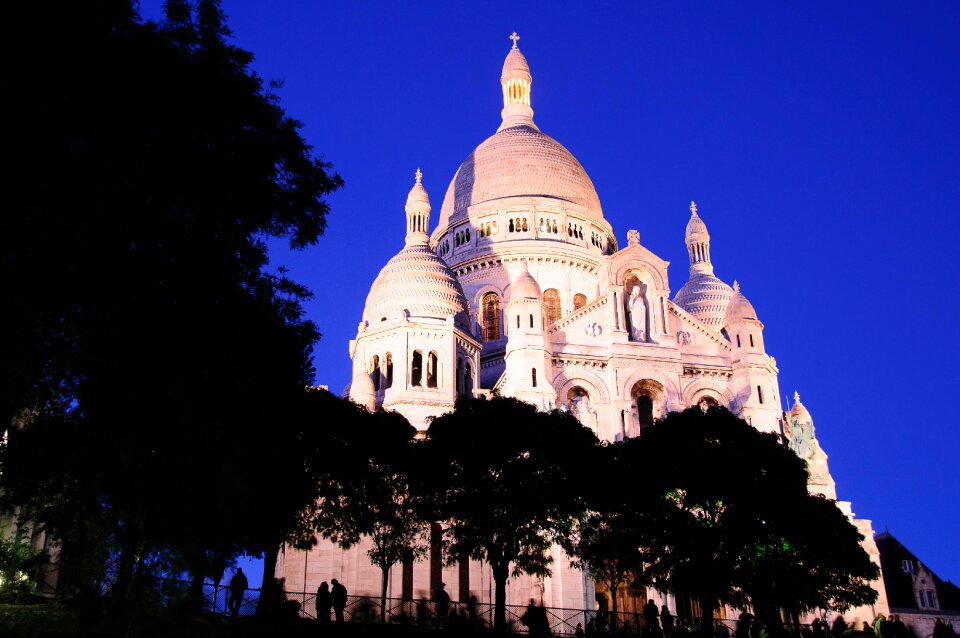 France sacré coeur abendstimmung photo