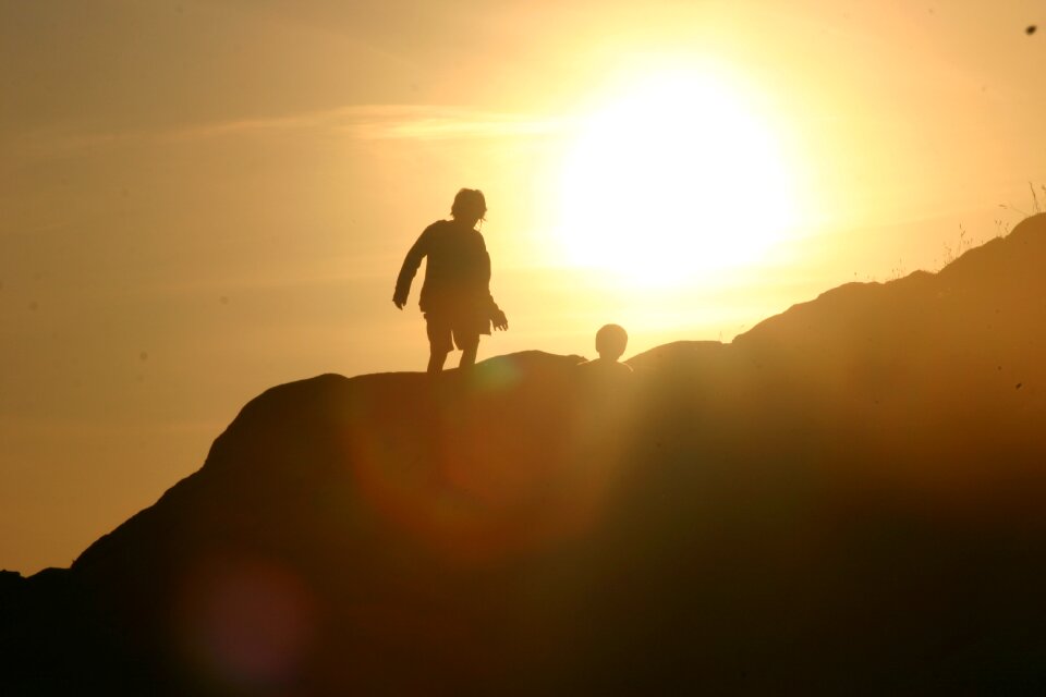 Carnac child child in sun photo