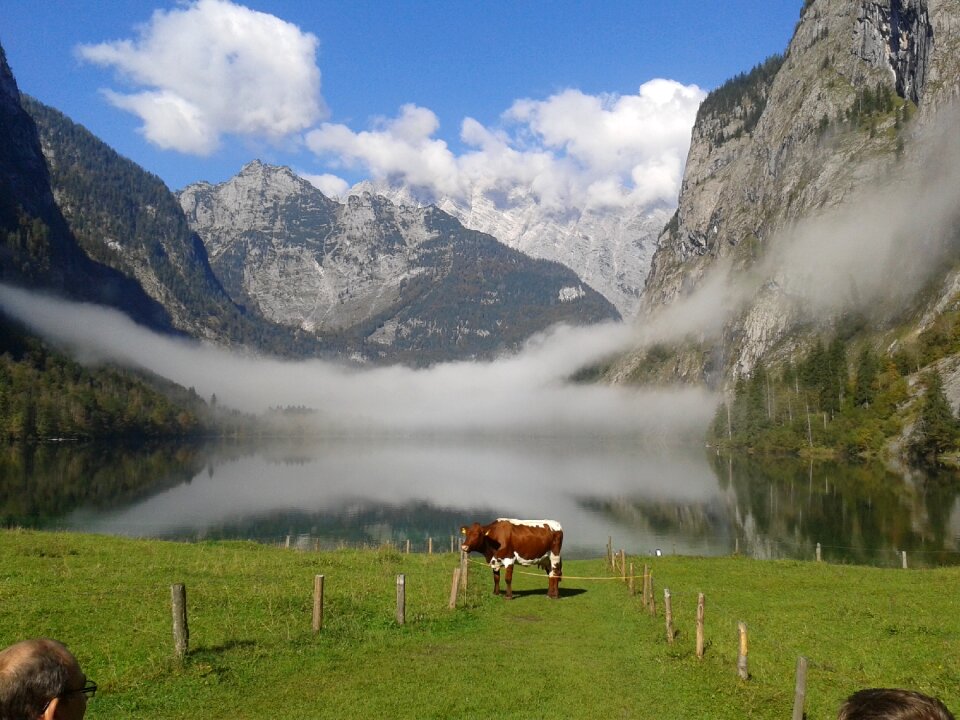 Almsee mountains clouds