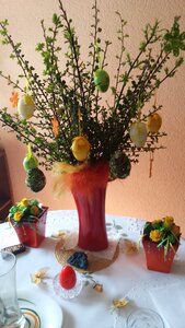Bouquet of flowers spring flower spring decoration easter photo