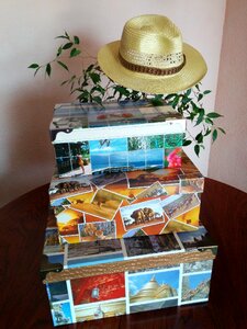 Boxes travel hat