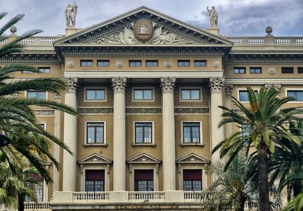 Facade buildings barcelona