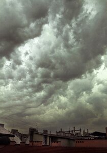 Sky roofs town photo