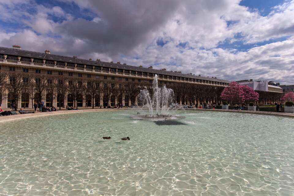 Fountain sky water jet