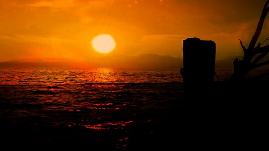 Setting sun golden beautiful