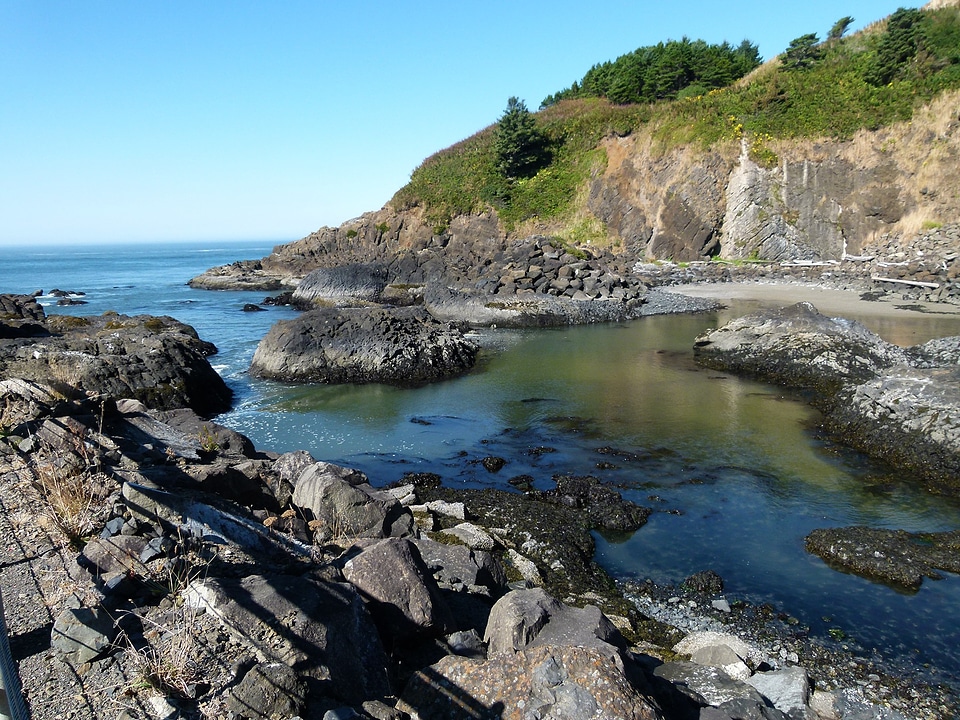 Bay rocks scenery